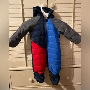 0-3 month baby boy snowsuit